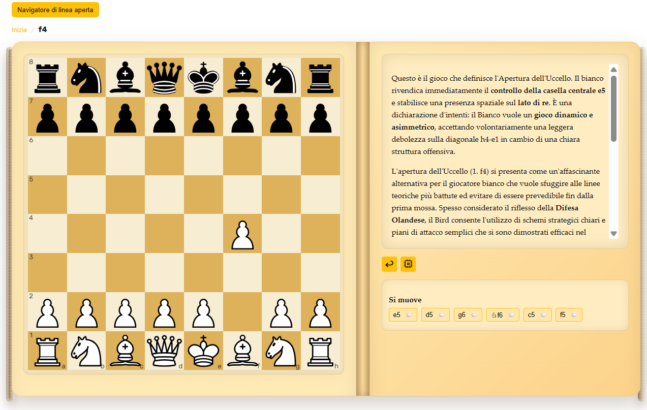 Introduzione all'Apertura Bird (1.f4) con idee strategiche chiave