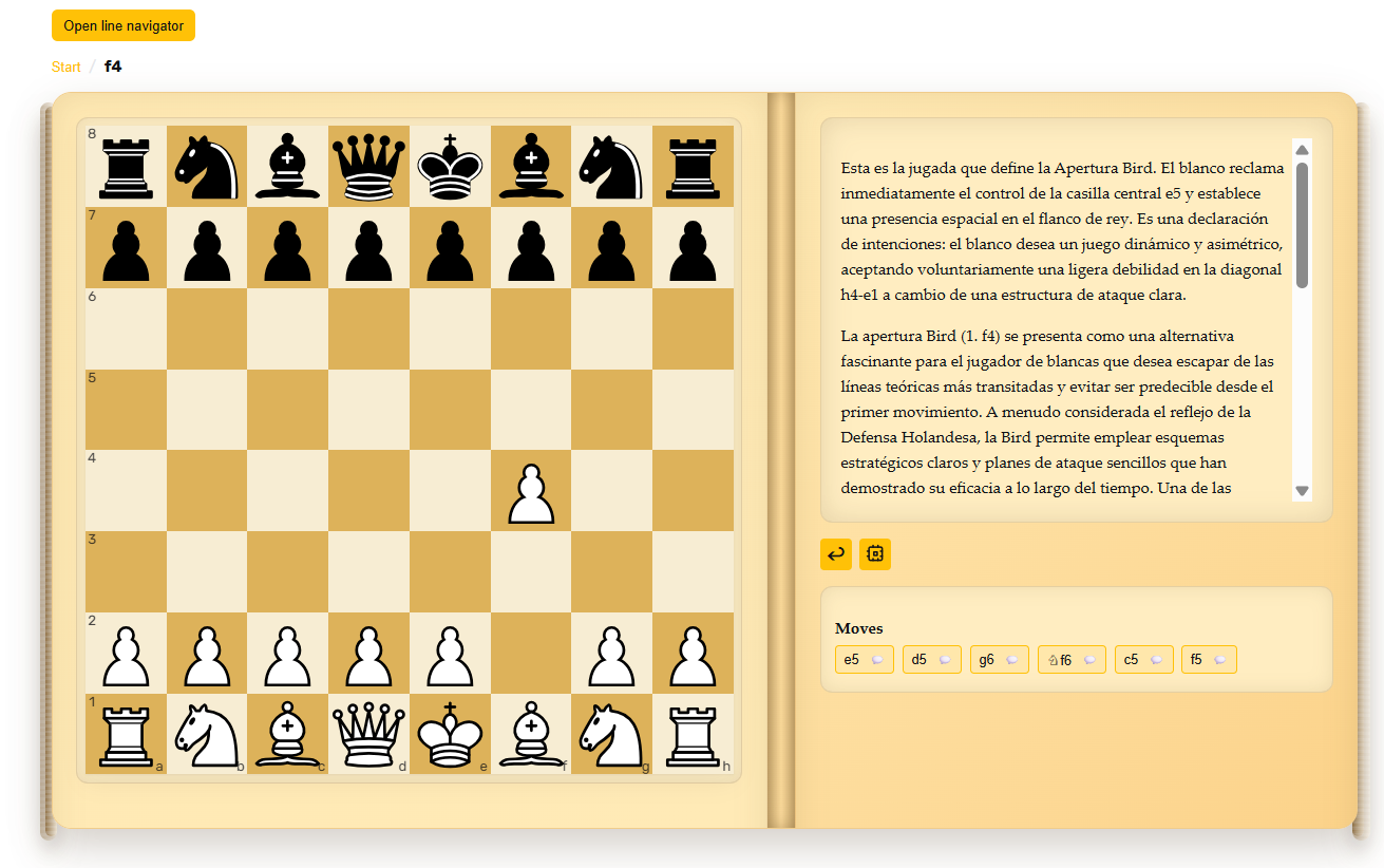 Introducción a la Apertura Bird con ideas clave